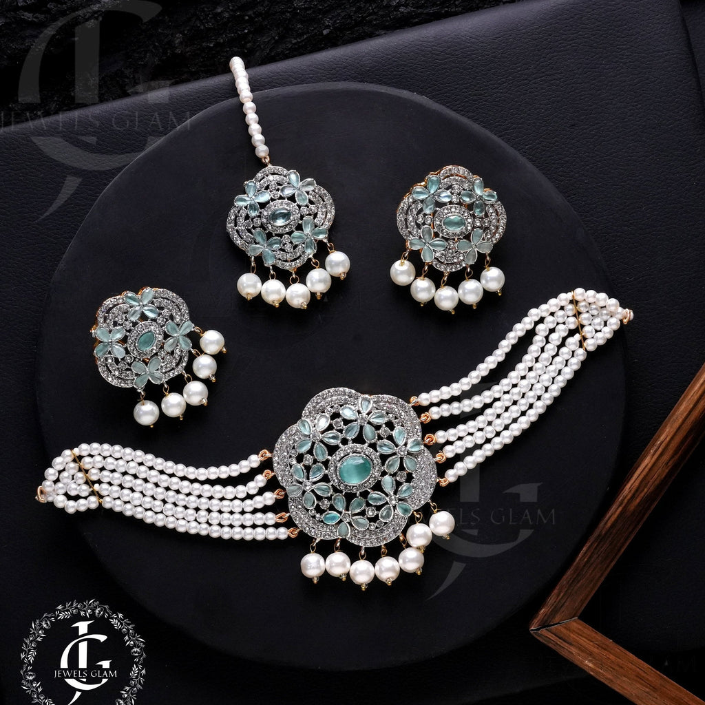 Oceanic Bloom Pearl Jewelry Set