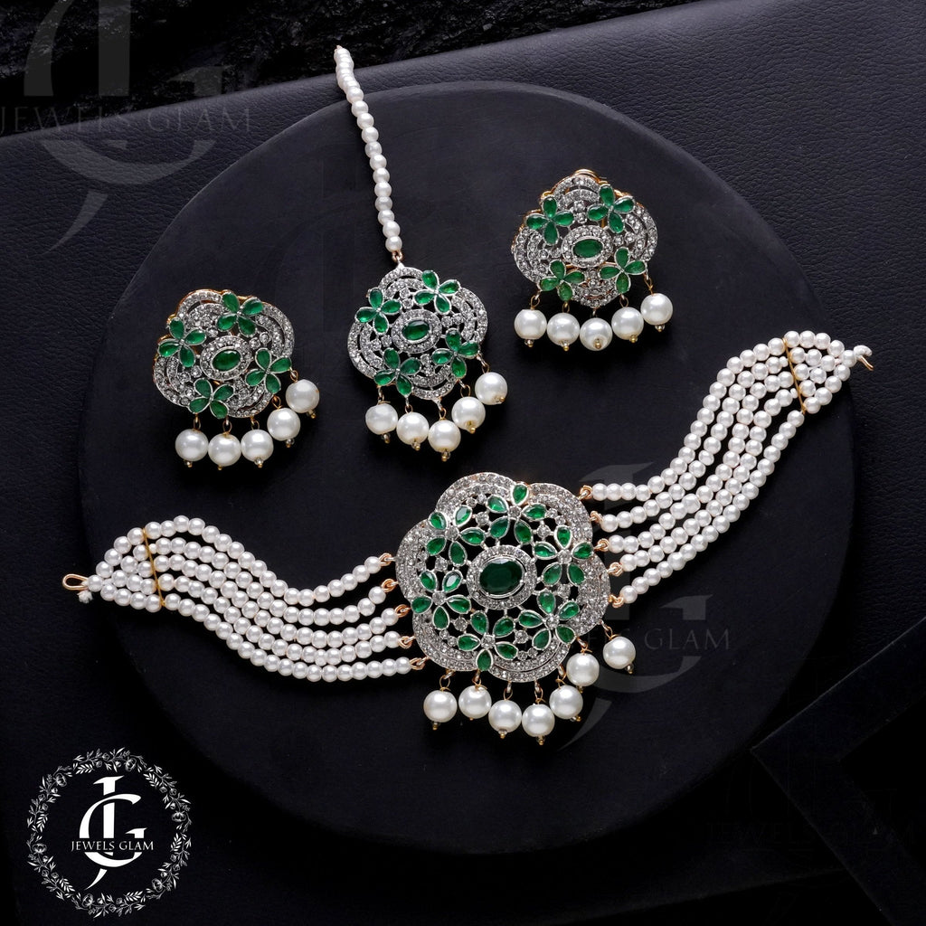 Midnight Pearl Elegance Jewelry Set