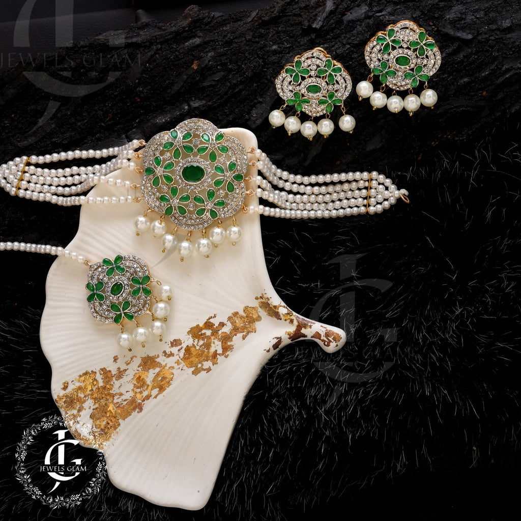 Midnight Pearl Elegance Jewelry Set