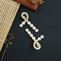 Elegant Butterfly & Pearl Metal Hair Pins Set