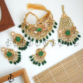 Emerald Grace Bridal Choker Jewelry Set