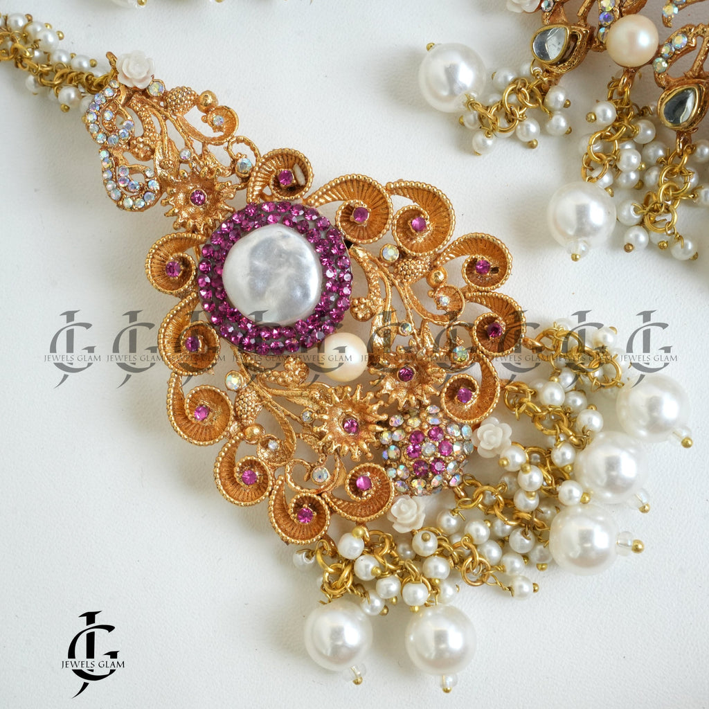 Pearl and Pink Radiance Bridal Jewelry Set