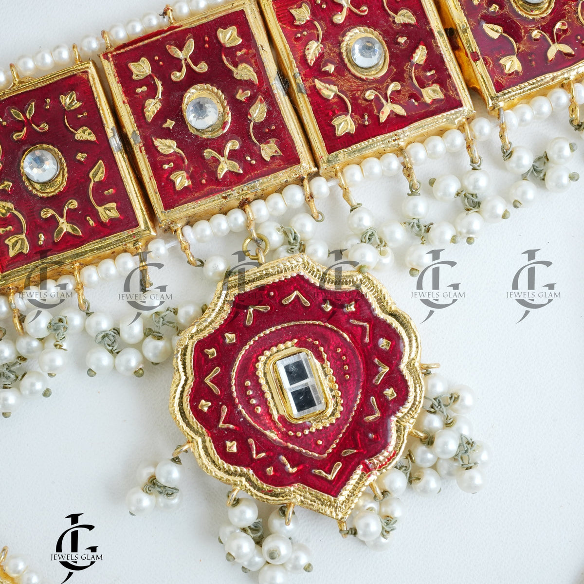 Thapa Kundan with Minakari Chockers Sets