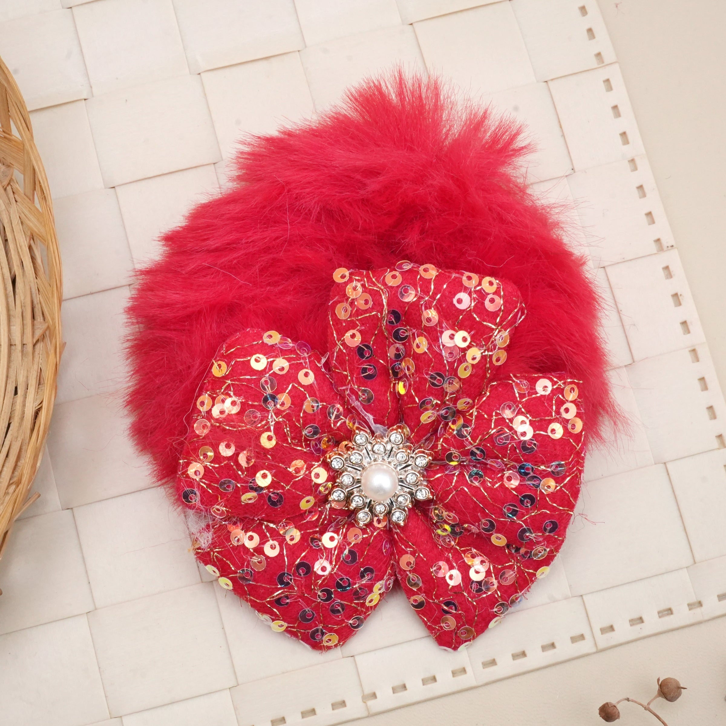 Luxe Sequin Bloom Hair Ties