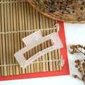 Matte Marble Hair Catcher Claw Clip