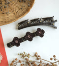 Rhinestone Flower Hair Clips