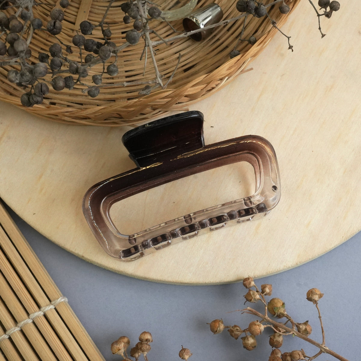Minimalist Rectangle Hair Claw Clips in Assorted Colors