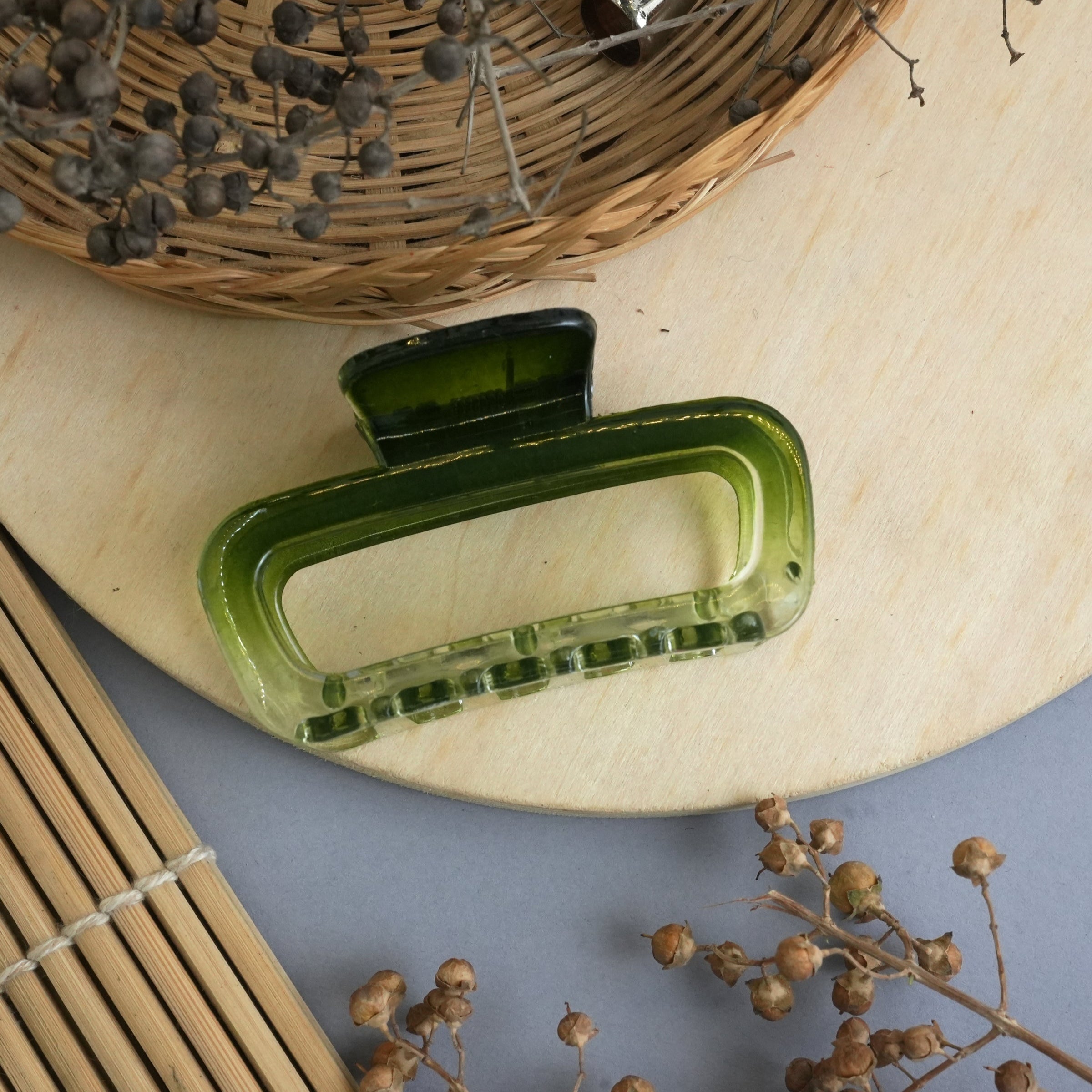 Minimalist Rectangle Hair Claw Clips in Assorted Colors