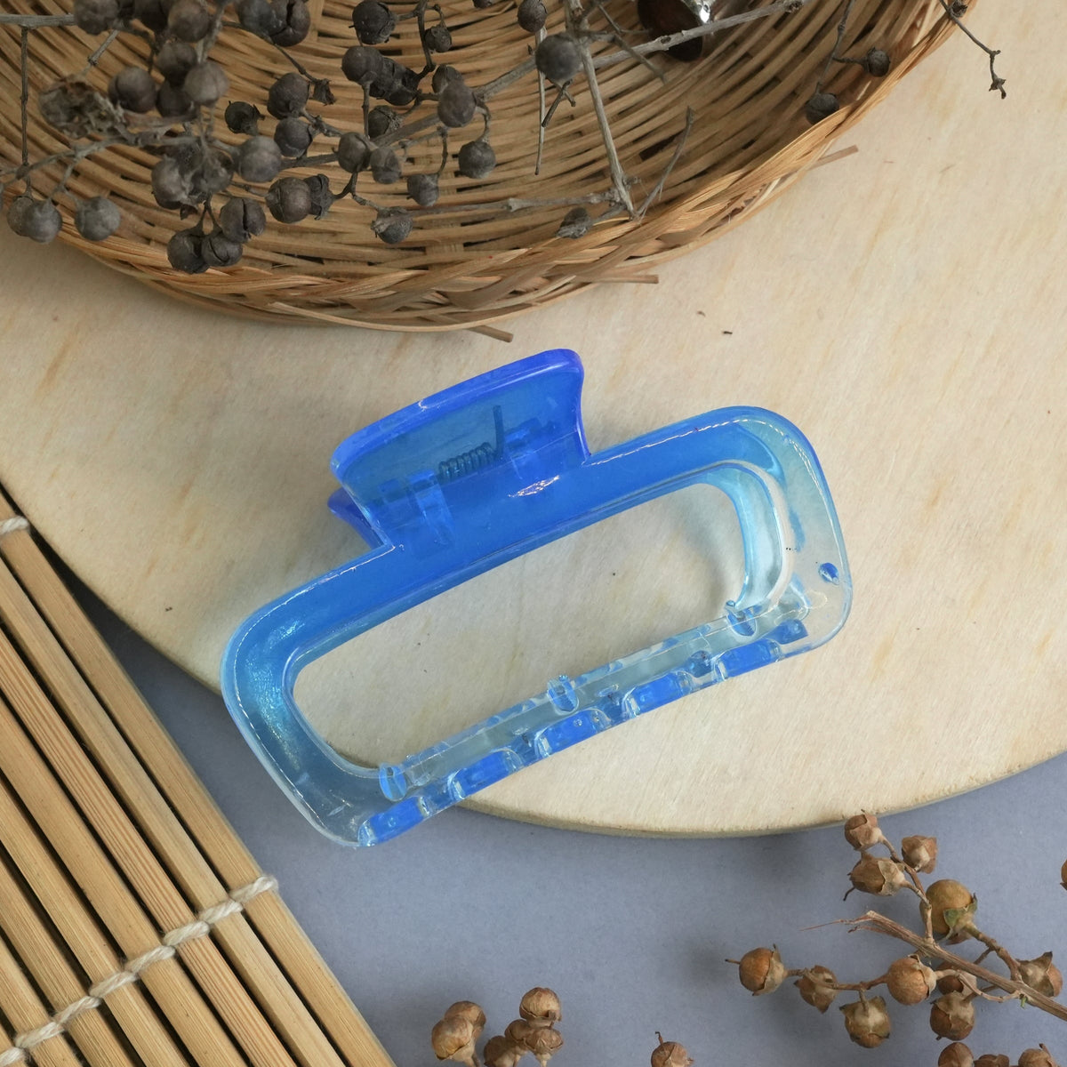 Minimalist Rectangle Hair Claw Clips in Assorted Colors
