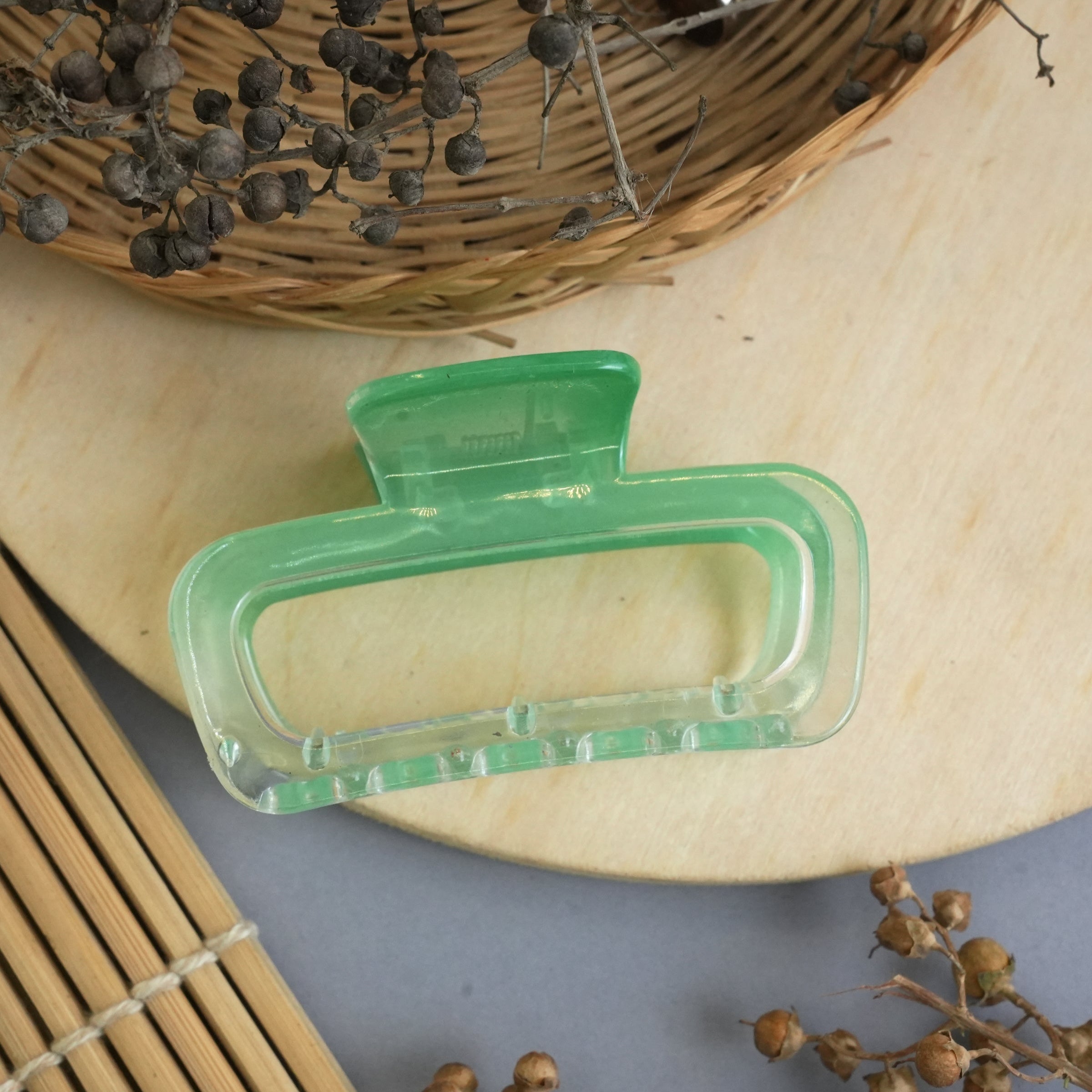 Minimalist Rectangle Hair Claw Clips in Assorted Colors