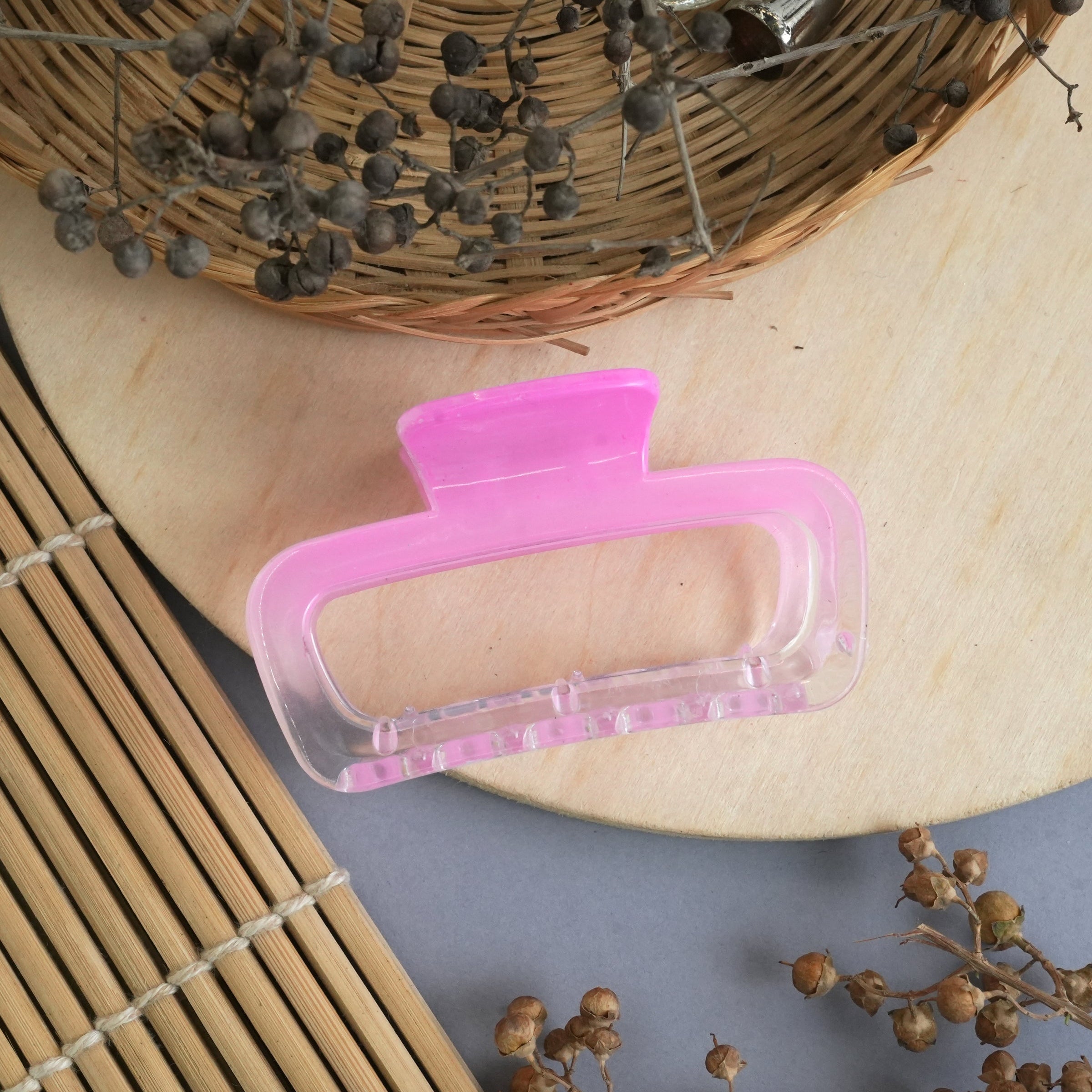 Minimalist Rectangle Hair Claw Clips in Assorted Colors