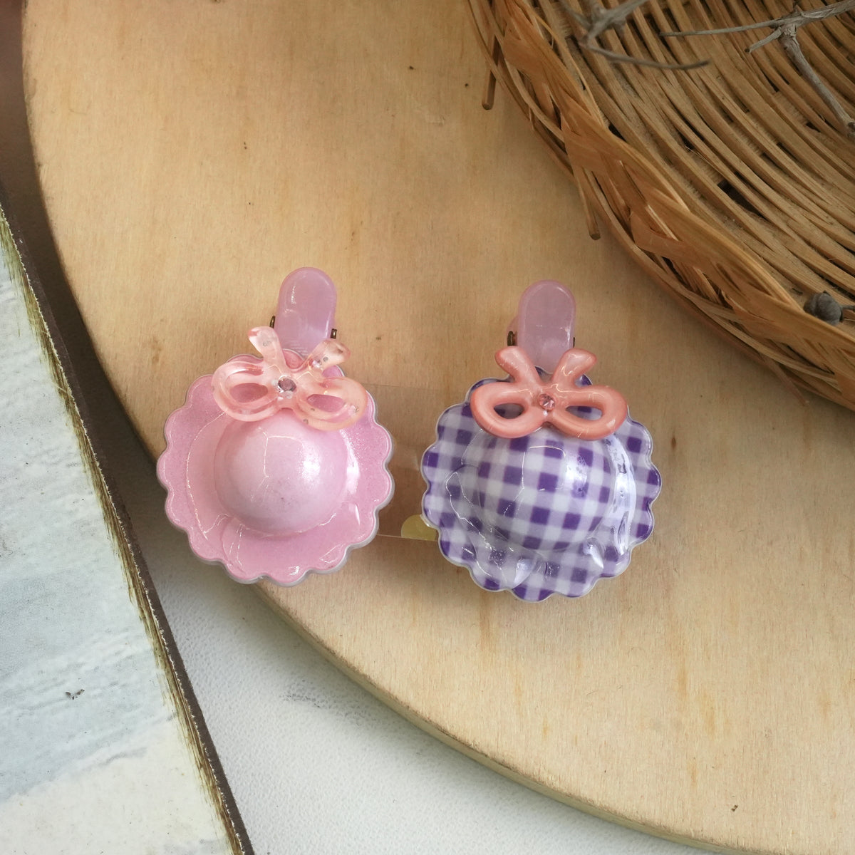 Adorable Bow and Patterned Hair Clips for Kids