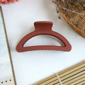 Multicolor Matte Hair Claw Clips