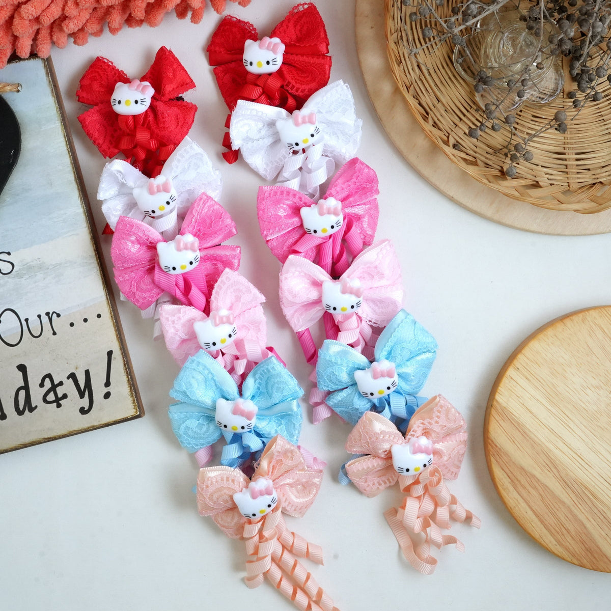 Bow Hair pins pair