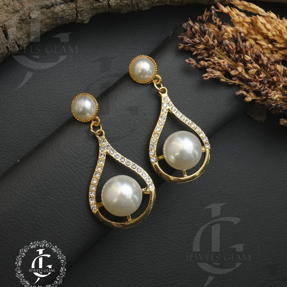 Radiant Pearl Teardrop Earrings