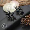 Midnight Elegance Black Crystal Earrings