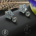Radiant Crystal Cluster Drop Earrings