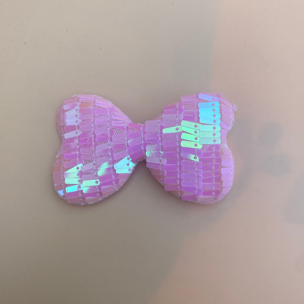 Sparkling Sequin Bow Hair Pins
