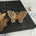 Butterfly Metal Hair Catcher Claw Clip