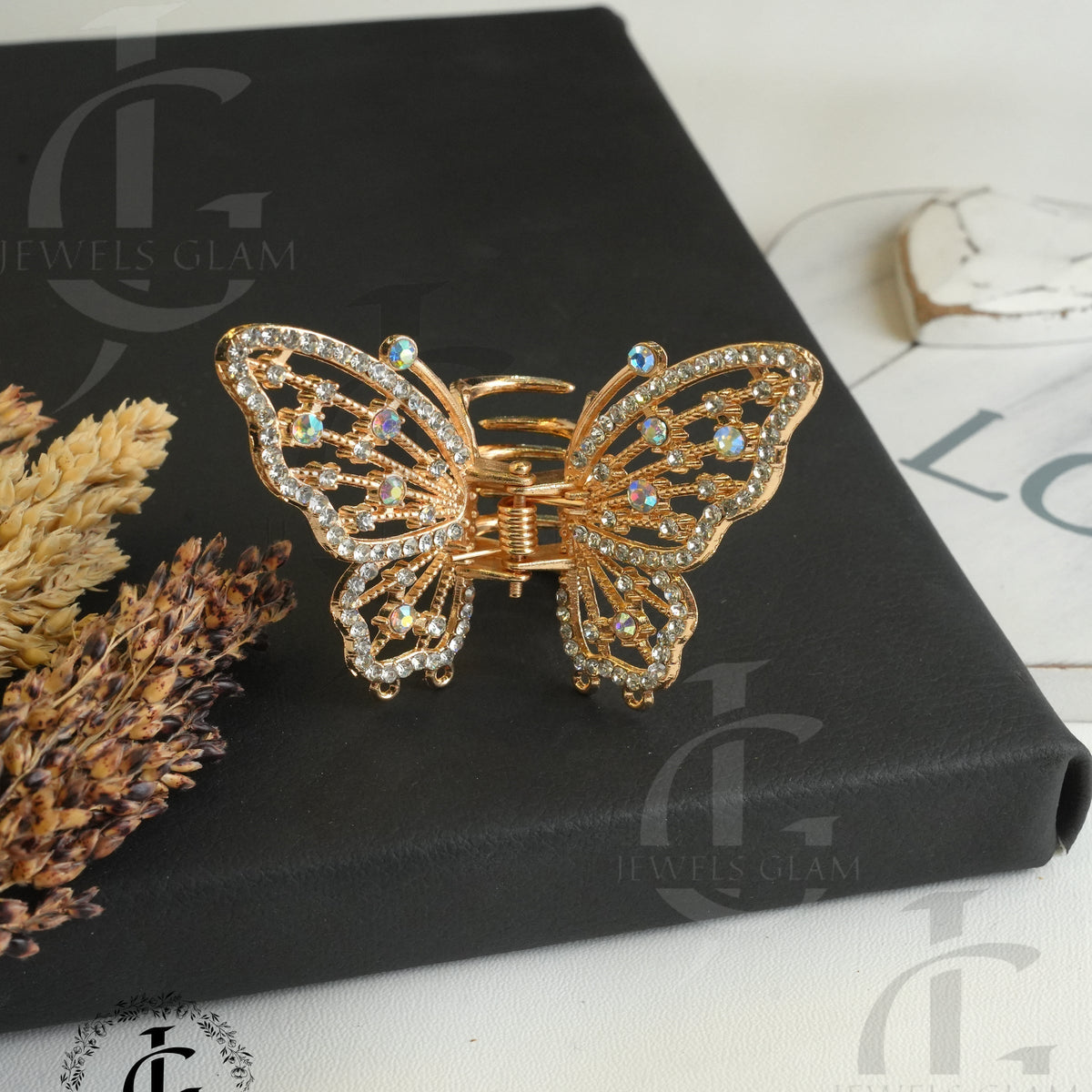 Butterfly Metal Hair Catcher Claw Clip