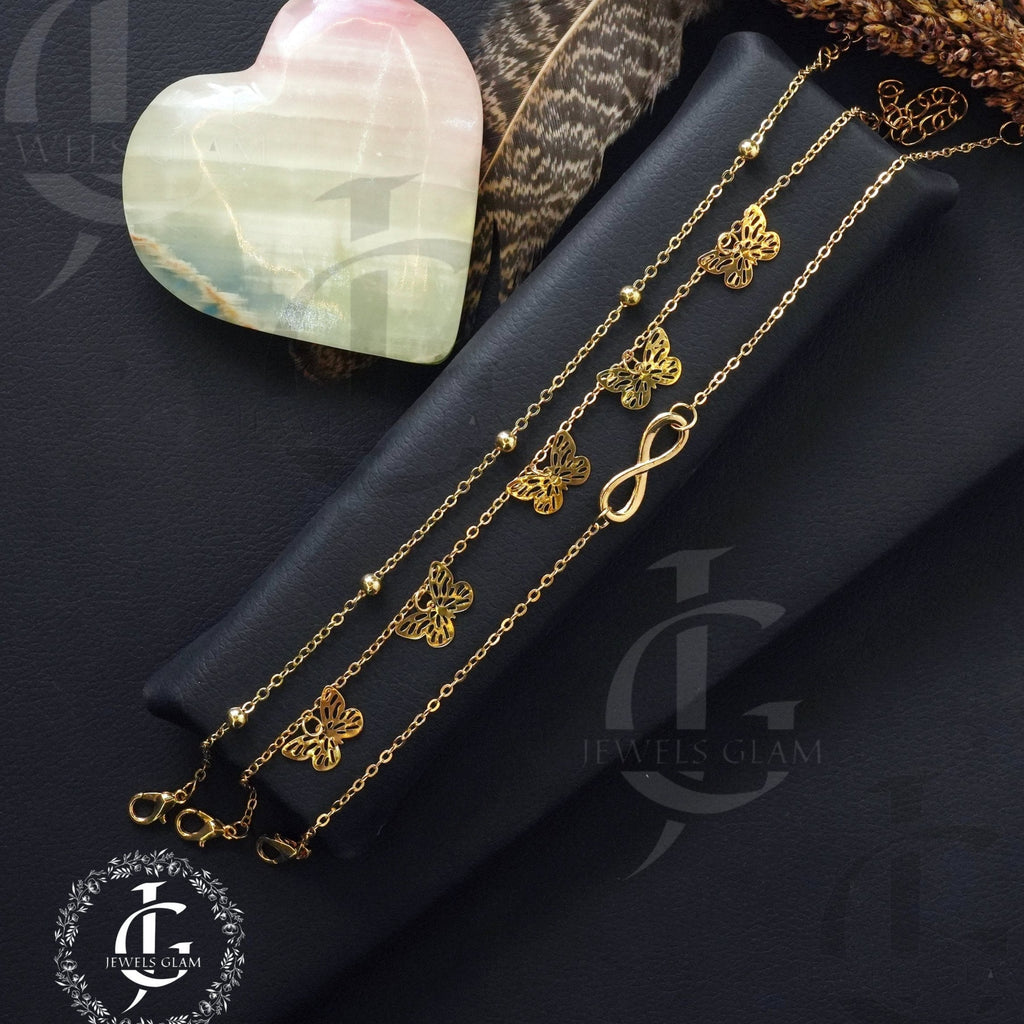 Golden Bracelet with Anklet