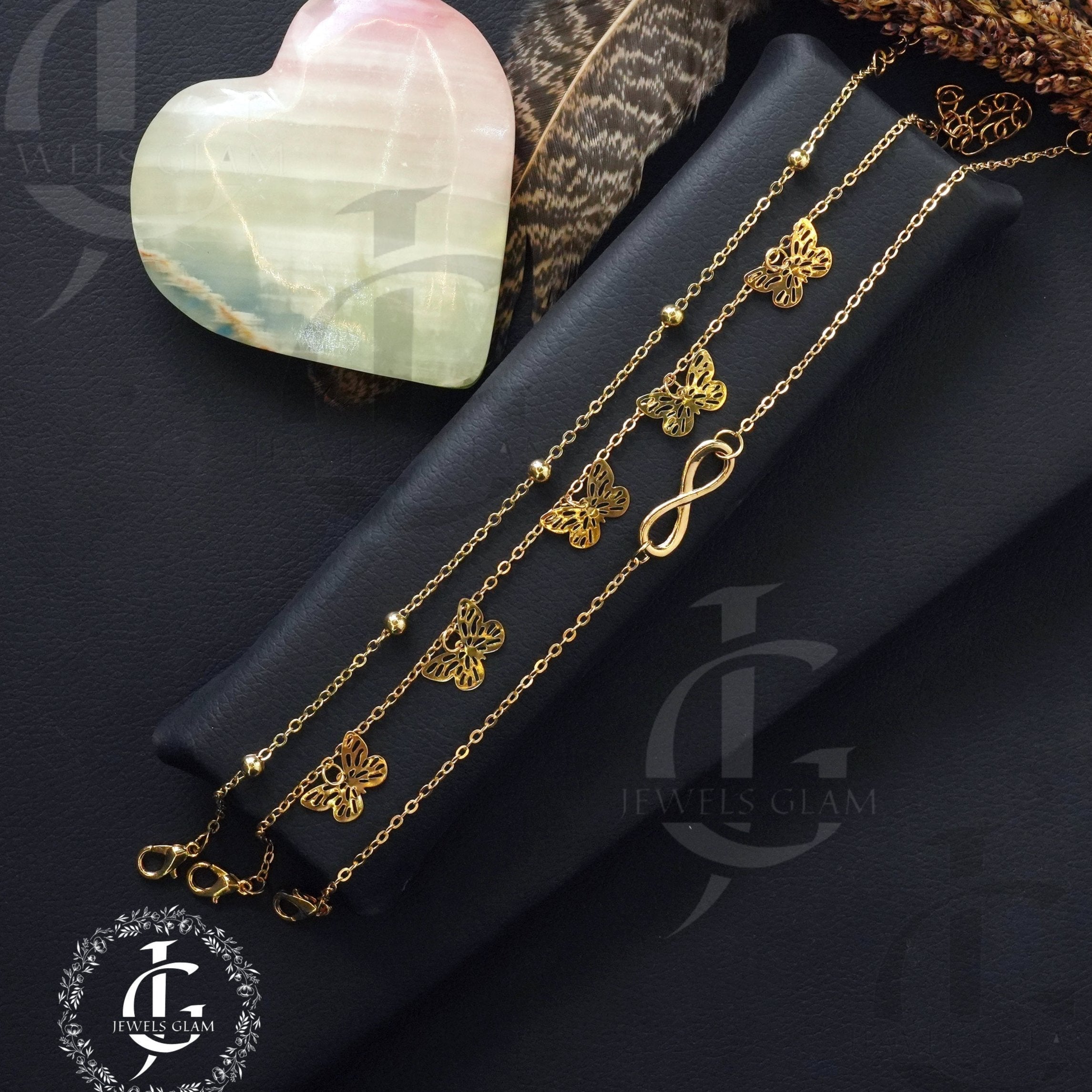 Golden Bracelet with Anklet