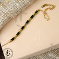 Black Onyx Gold Chain Bracelet