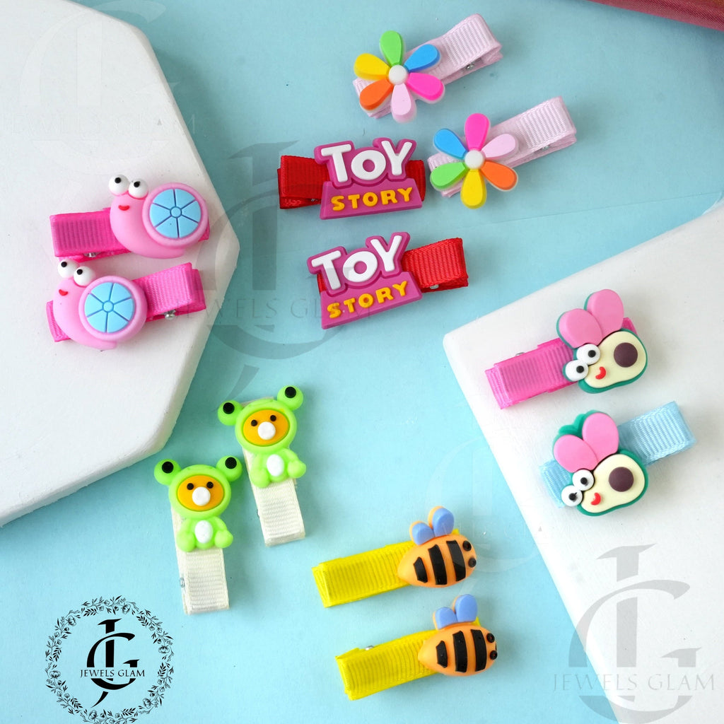 Vibrant Silicone Hair Pins (Pair)