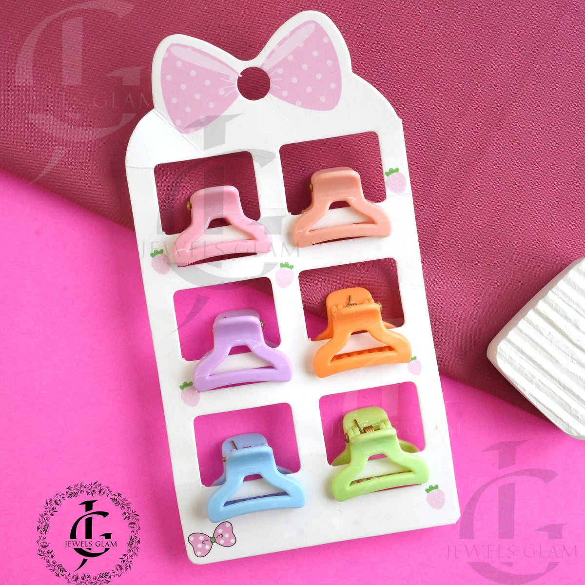 Vibrant Mini Claw Hair Catchers Set