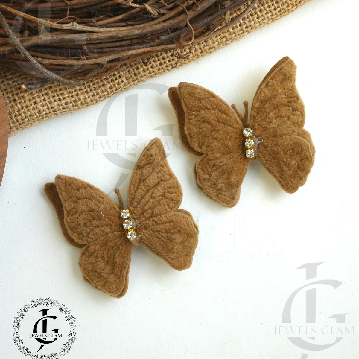 Elegant Butterfly Hair Pins (Pair)