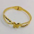 Golden Butterfly Charm Bangle
