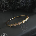 Elegant Clover Charm Gold-Plated Bracelet