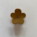 Minimalist Flower Hair Claw in Glossy Maroon