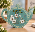 Handmade Bloom & Brew Teapot Wall Decor