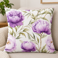 Purple Petal Garden Cushion Cover 1 pc