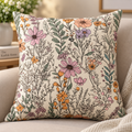 Vintage Wildflower Garden Cushion Cover