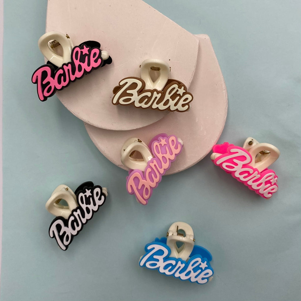 Barbie Logo Hair Claw Clips