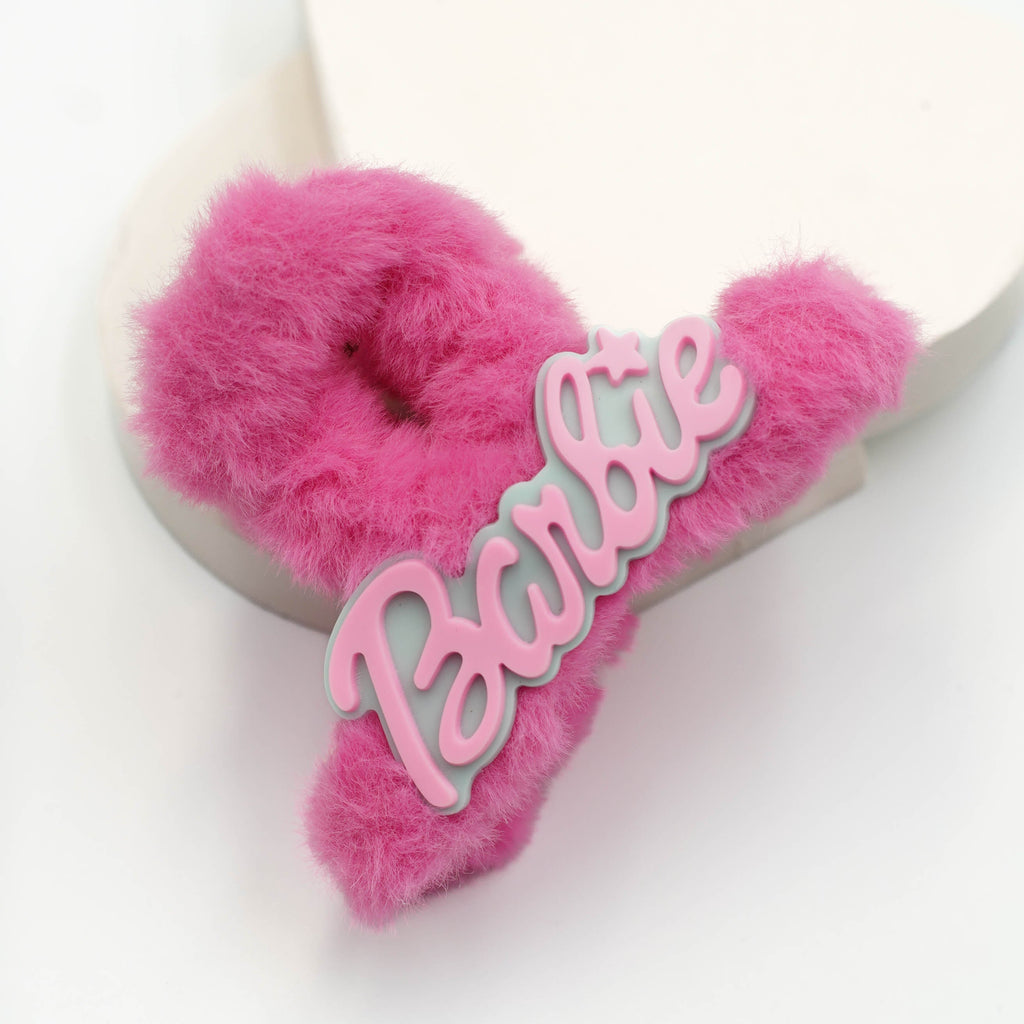 Barbie Plush Hair Catcher Claw Clip Medium