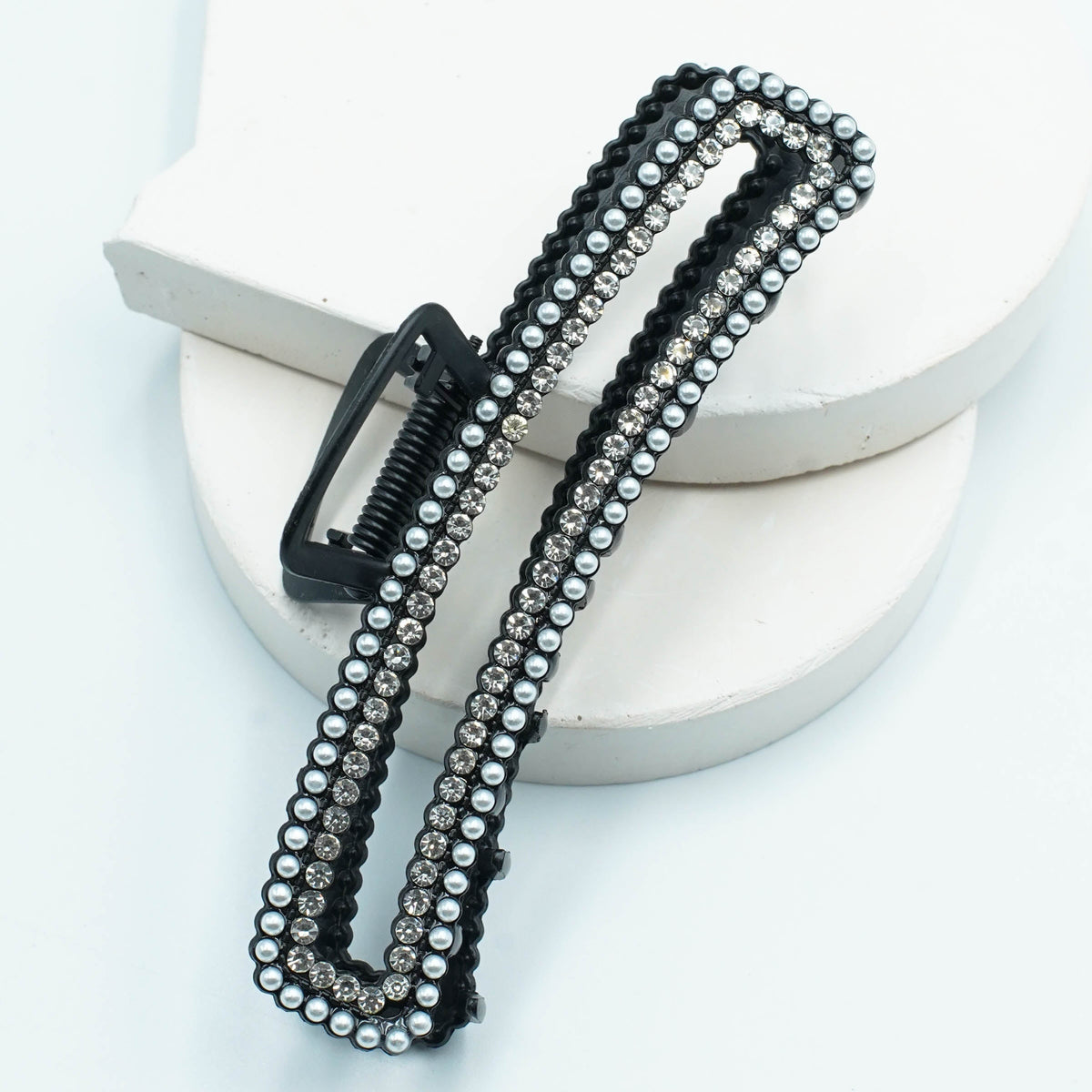 Black Metal Hair Catcher Claw Clip