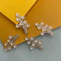 Floral Crystal Branch Hair Clip 1 Pc